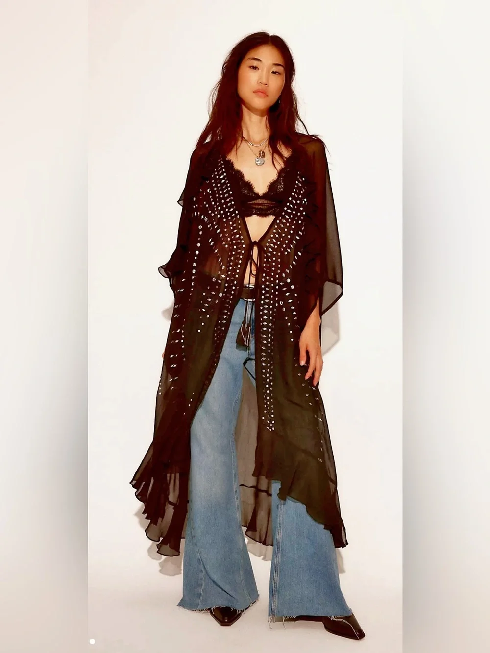 Free People so Billie studded duster - Picture 1 of 3